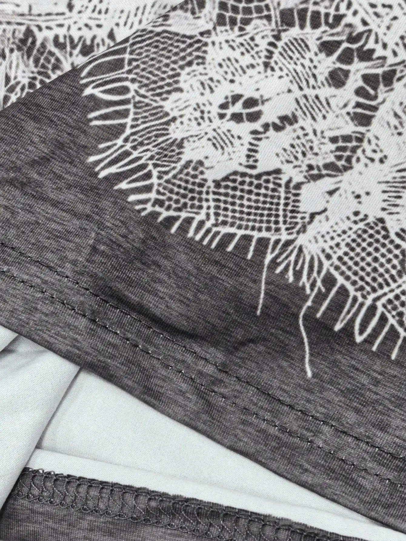 2026 Vintage Damen Oversized T-Shirt mit Spitzenkorsett-Print, O-Ausschnitt, Kurzarm, Coquette-Ästhetik, locker geschnittenes Casual-Top für Ausgehzwecke – Detail 5