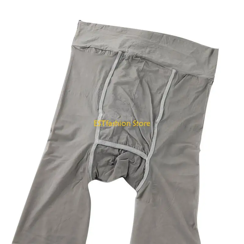 

Y5GC Man Tights Pants High Elastic Men's Stockings Open Sheath Underwear Lingerie Pantyhose Club Black Body Stockings