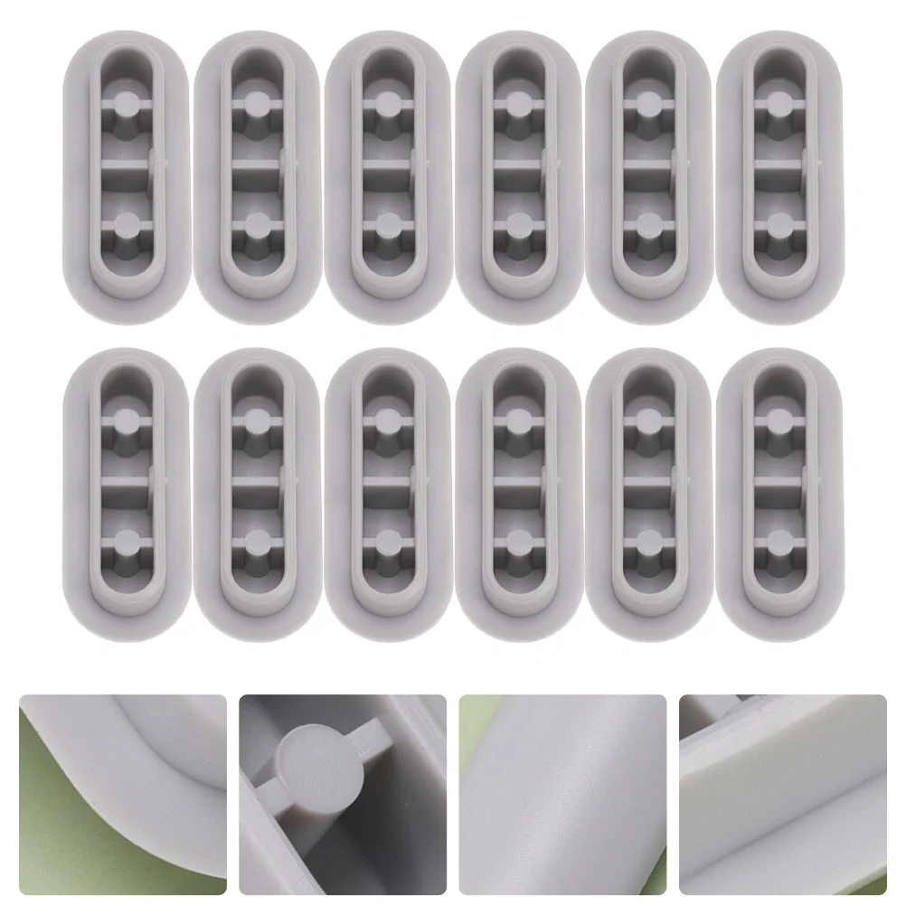 12 Pcs Toilet Gasket Anti-slip Gaskets Pads Lid Seat Bumpers Cushioning Bidet Mat