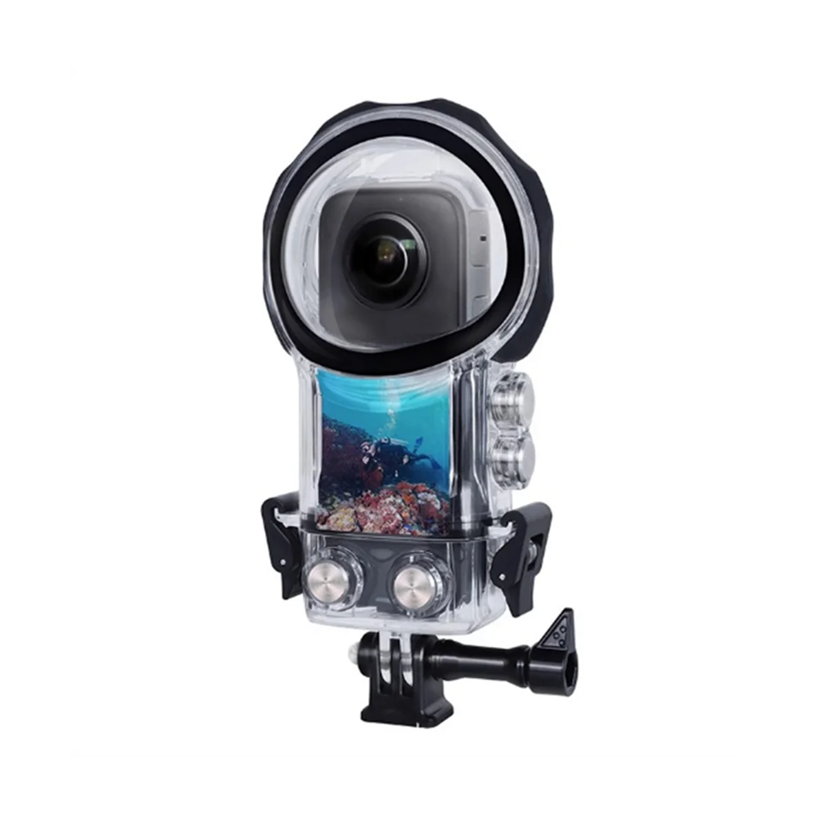 Geeignet für insta360x3 Tauch schale 50m Unterwasser schutzhülle Tauch schale Panorama Motion Kamera Zubehör