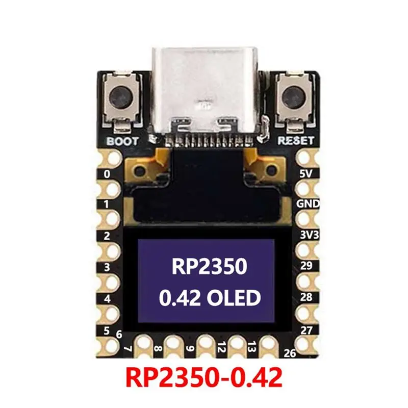 N91R-RP2350 Mini Development Board Featuring 0.42 Inch OLED Display RISC-V Architecture Low Power Consumption B