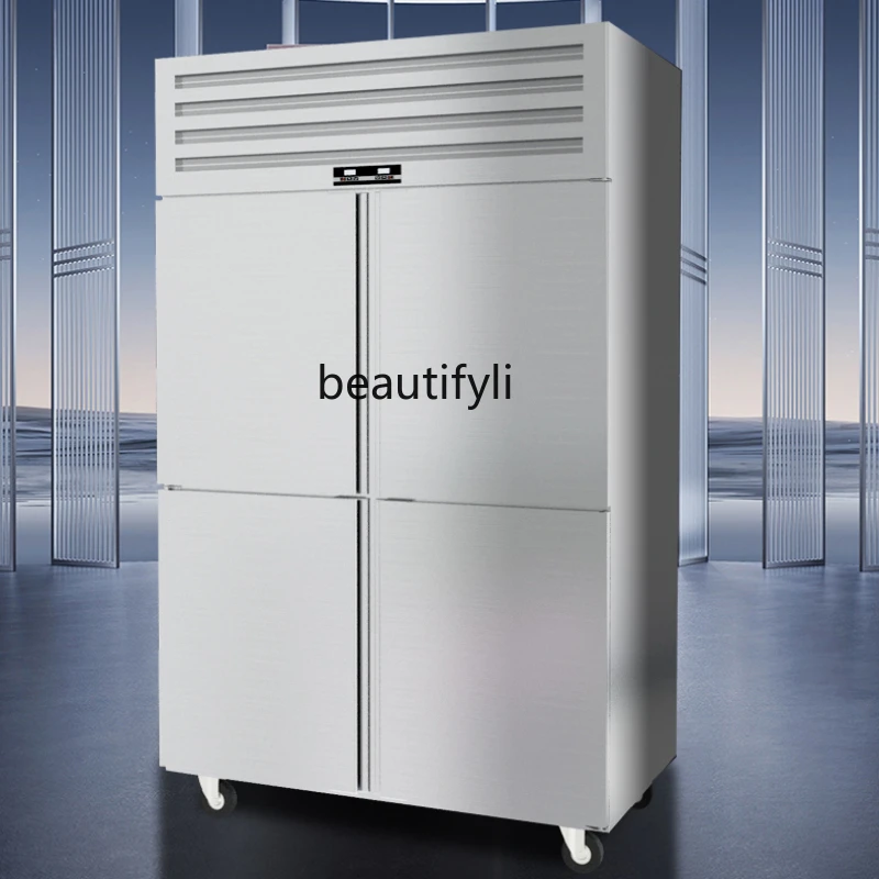 

Industrial Refrigerator Double Temperature Kitchen Freezer Frozen Upright Refrigerators Direct Cooling Air Cooling