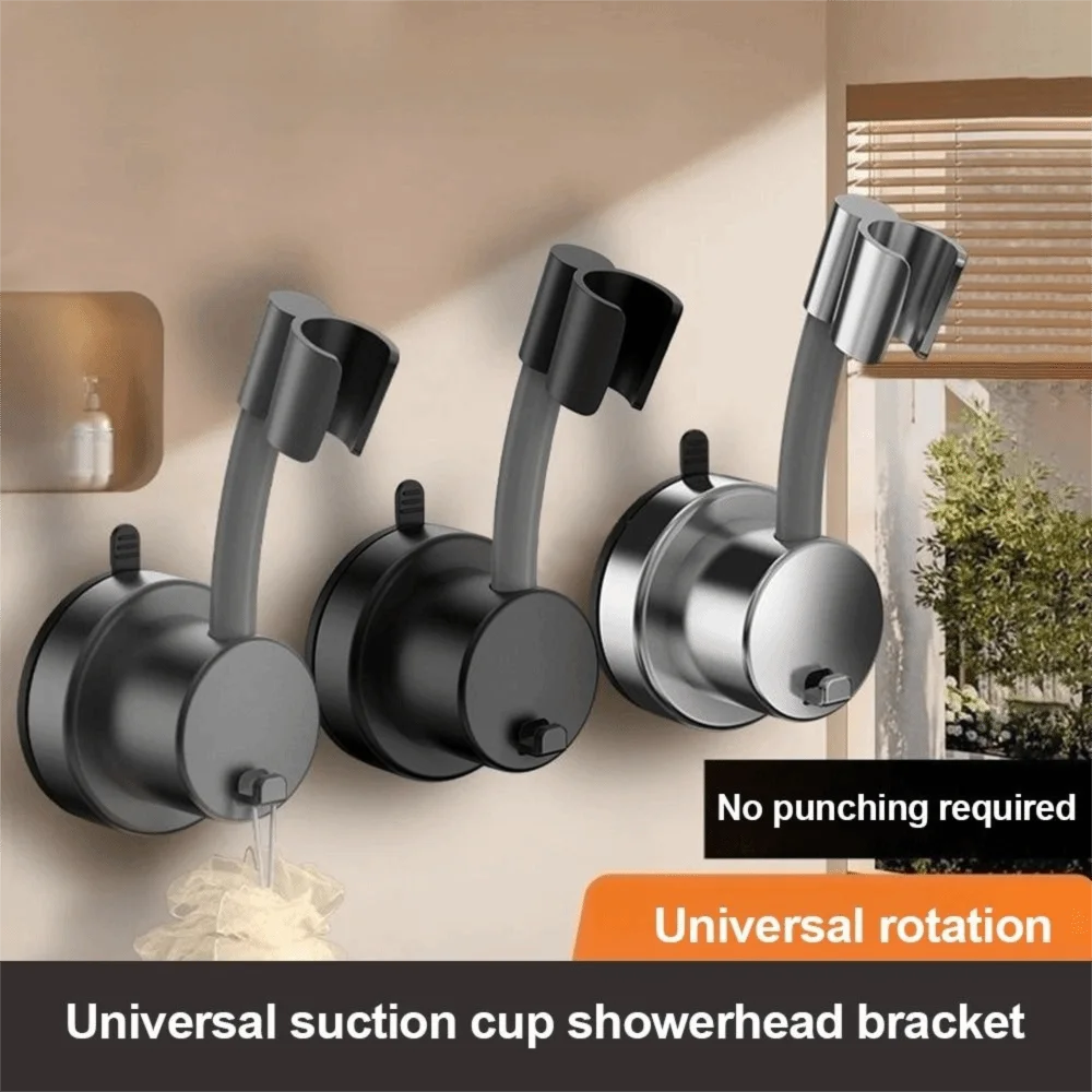 

Useful Plastic Shower Head Holder Adjustable Rotation Showerhead Bracket Suction Cup Handheld Shower Stand Universal