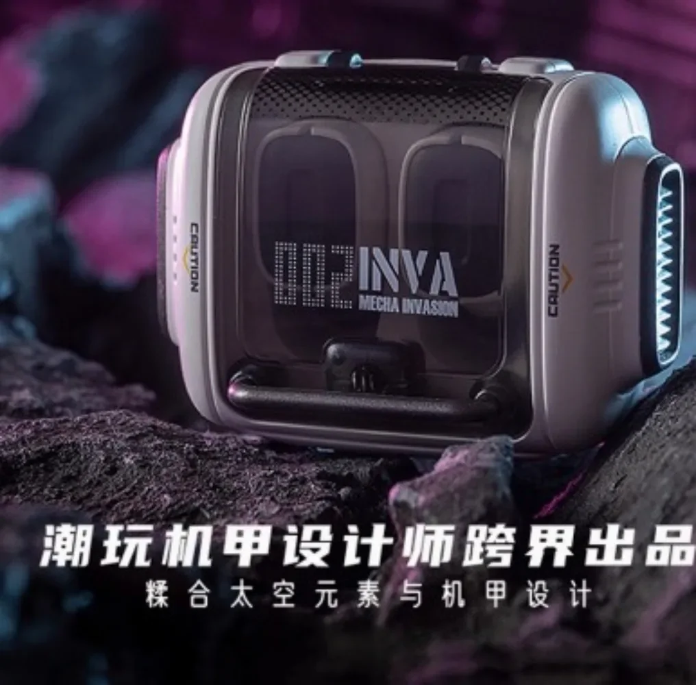 

INVA-Q HiFi Earphones Bluetooth Space Mecha Design ENC Noise Reduction Endurance 30h EarPods with Charging Dock Gift Birthday