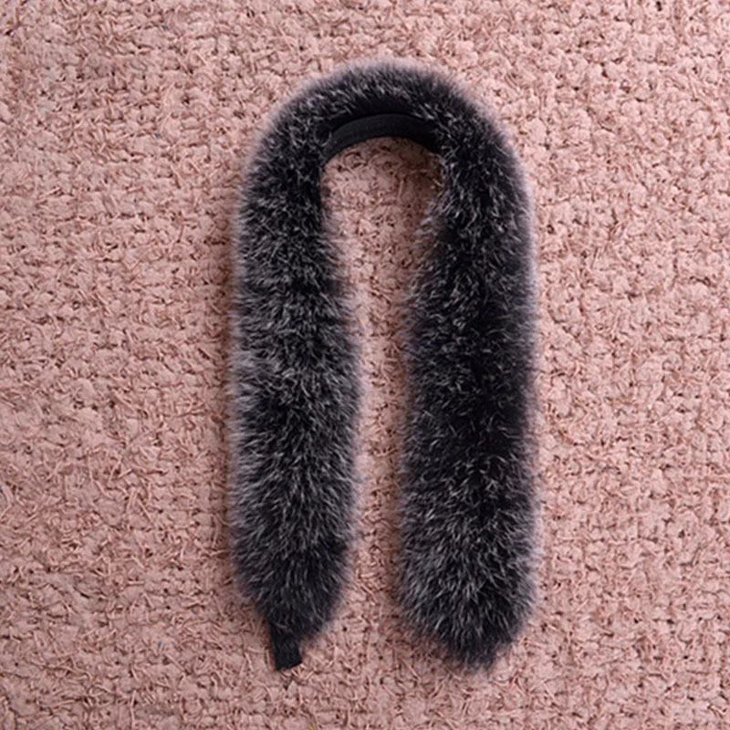 Wholesale and retail winter real fox collar white black scarf fur raccoon fur collar fur fox fur collar