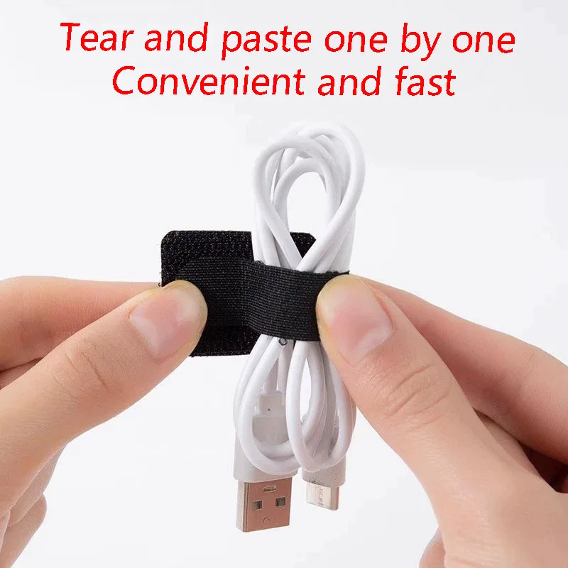Organisateur de câbles, outil de stockage de câbles de données, faisceau de câbles pour ordinateur de bureau, ruban magique, attache de câbles, support de câbles et de câbles réseau