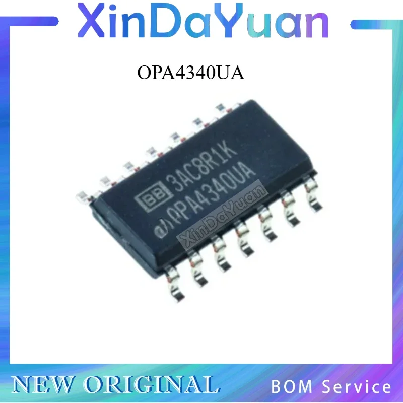 5 pcs  OPA4340 OPA4340UA  14-SOIC  OPA4340UA  SOP-14  Operational Amplifier