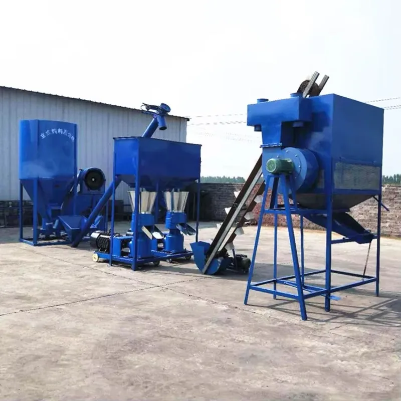 Multi Functional Flat Die Feed Pellet Machine Chicken Cow Sheep Grinder Mixer Corn Straw Pelletizer OEM Customized
