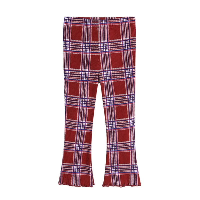 القفز متر مخطط مضيئة السراويل للفتيات كامل طول الأطفال قلم رصاص السراويل المألوف طماق الخريف الاطفال الموضة #5