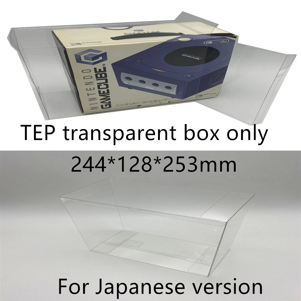 Collection Display Box For NGC/Nintendo Game Cube Game Storage Transparent Boxes TEP Shell Clear Collect Case