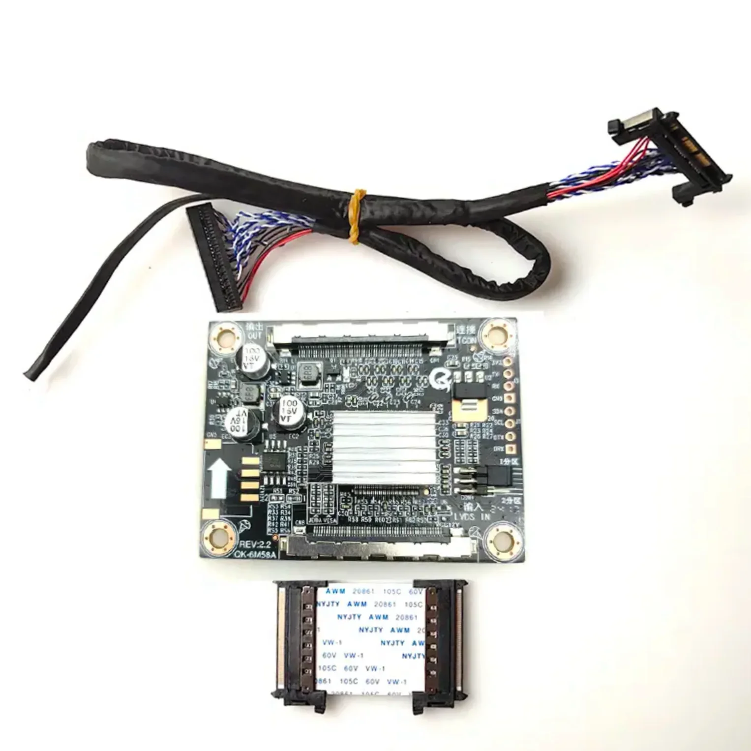 Factory Sale QK-6M58 QK-6M58A 2K to 4K 4K to 2K Adapter Board VbyOne to LVDS Frequency Doubling Board with Unlimited Size