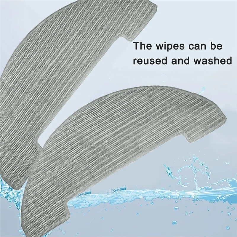 

A05I-12 PCS Mop Cloth Replacement Parts Gray Microfiber For Vactidy Nimble T7 T8 Robot Vacuum Cleaner Washable Mop Pad Accessori