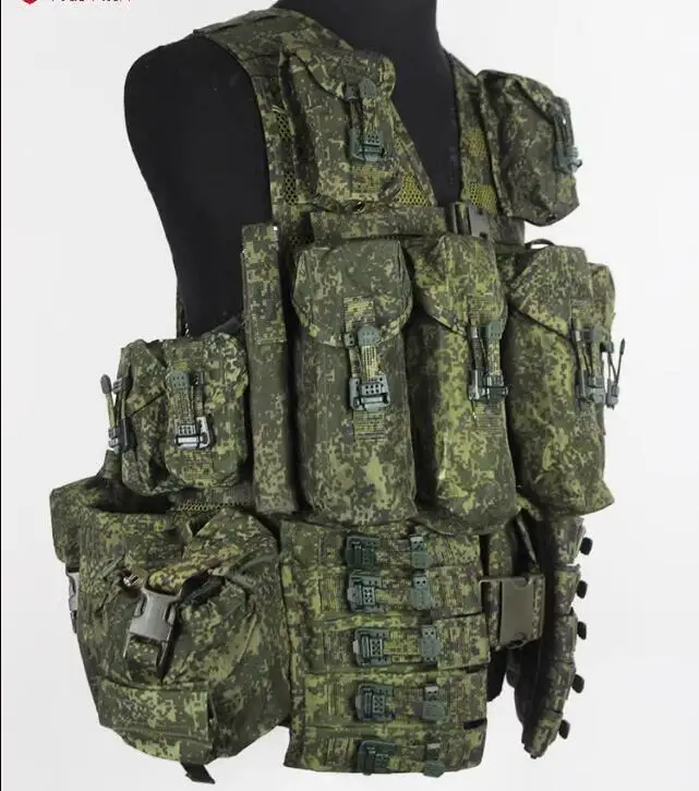 

New Russian Camouflage Tactical Vest 4th 6sh117 Green 5kg