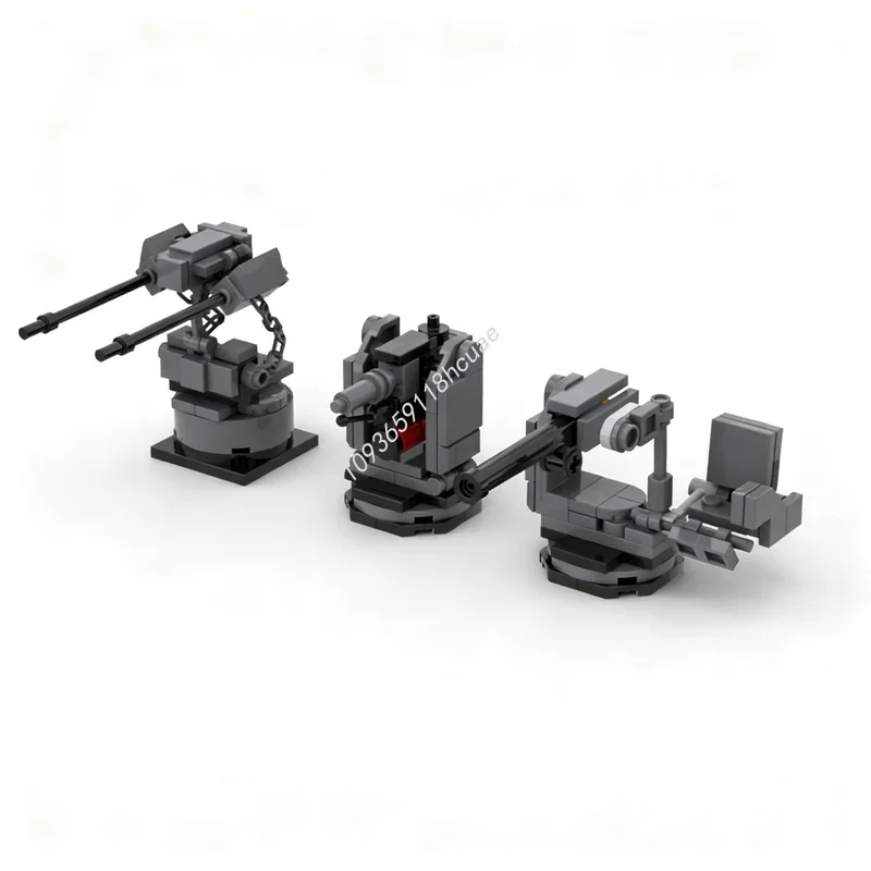 140pcs MOC Icons Helldivers 2 Sentry Stratagems Part Model Building Toy Blocks Architecture Christmas Gift Education Kids