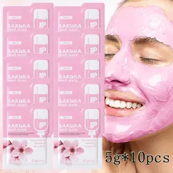 10pcsLAIKOU Sakura Mud Mask Bag, Hydrating, Anti-wrinkle, Brightening, Cleansing Pores, Skin Care Products Manufacturer
