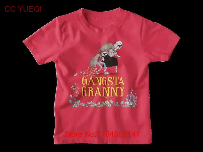 World Book Day T Shirt Granny Gangsta Inspired Adults Kids 100 Cotton Costume long or short sleeves