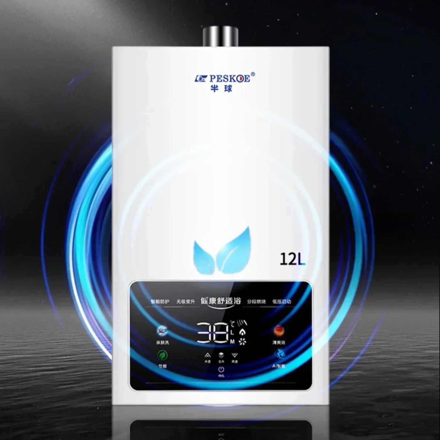 Natural gas household water heater - electric constant temperature, forced exhaust, balanced heating, instant heating