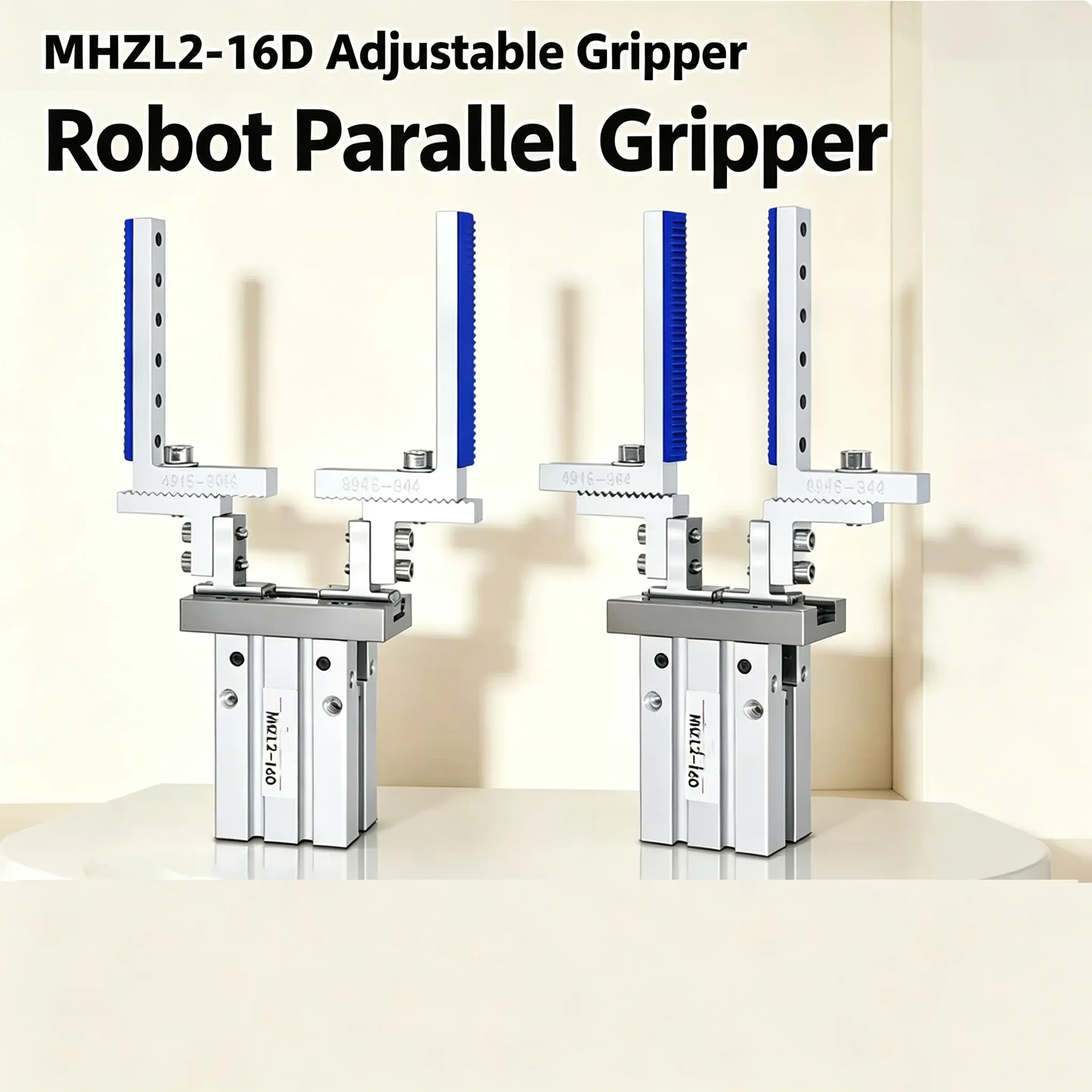 Precision Positioning Manipulator Extended Opening Chuck Adjustable Finger Cylinder Parallel Clamp MHZL2-16D for Enhanced Clampi