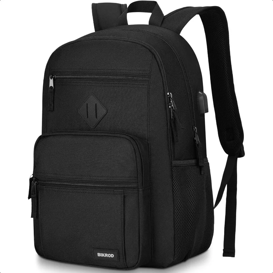 

Black Backpack for Men and Women Backpack for School Teens Boys and Girls Lightweight Casual High School Bookbag Dailyuse Trave