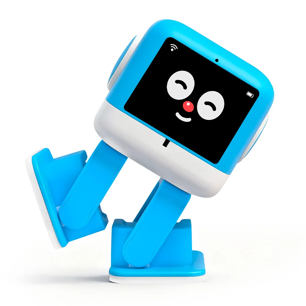 WLtoys AI Robot with LCD Display Touch Interactive Voice Control Chat Dance Educational Learning Companion Toy for Kids