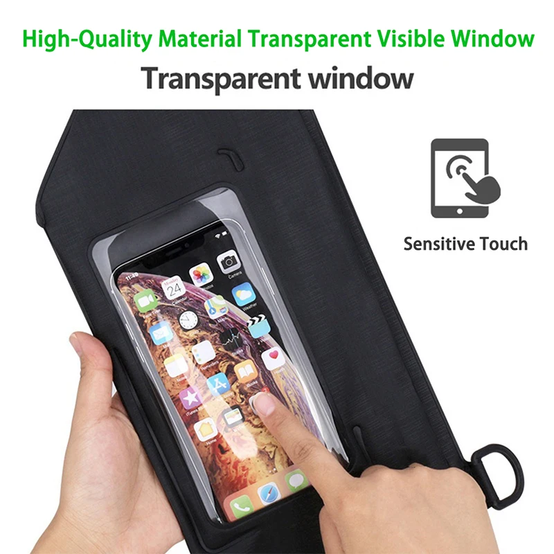 PVC Waterproof Phone Case Bag, Crossbody Bag, Touchscreen Waist Pack for Outdoor Sports Cycling Diving Beach Hiking Travel