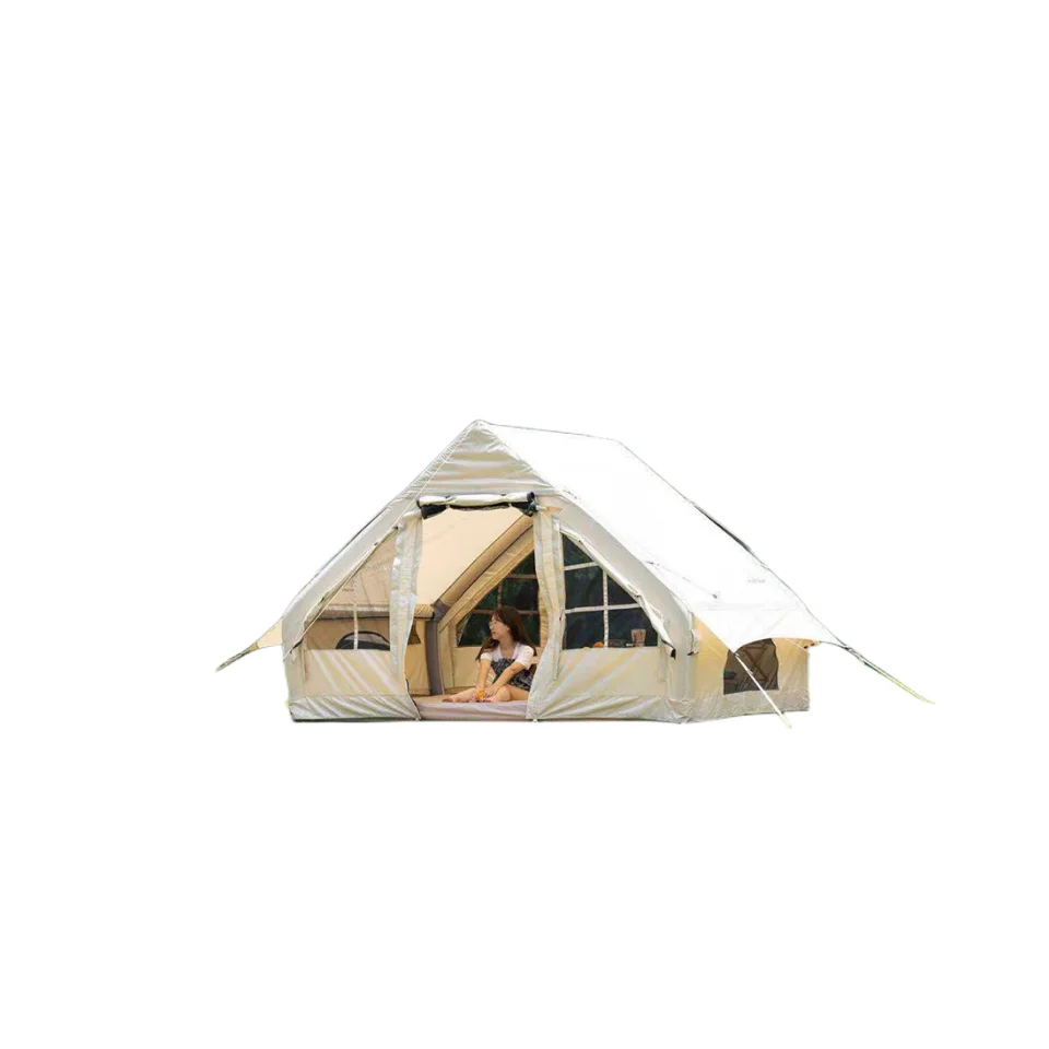 

2023 Chinese New Innovations 4-8 People Double Nylon Fabric Rain Camp Tent For Picnic Family Traveling