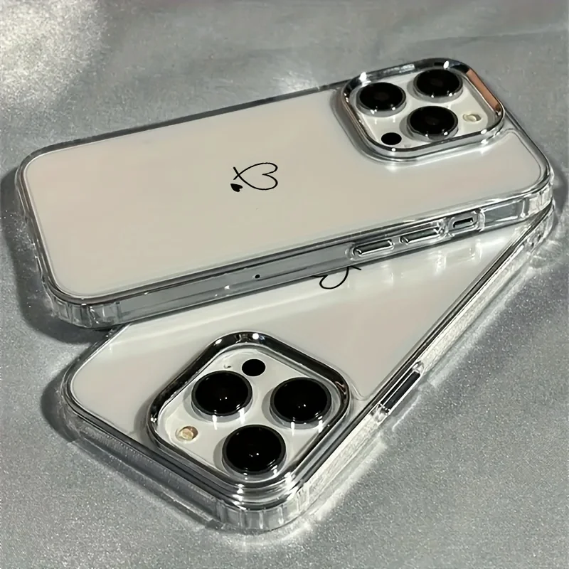 

Heart-shaped pattern design phone case for iPhone 17 16 15 14 13 12 11 Pro/ Max/Plus shock-proof rear cover anti-fingerprint