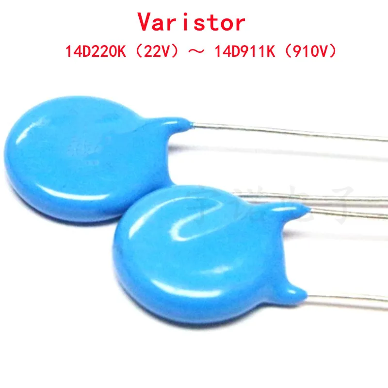 

10piece Varistor New Resistance 14D270K 14D470K 14D101K 14D151K 14D241K 14D271K 14D391K 14D431K 14D471K 14D561K 14D681K 14D821K