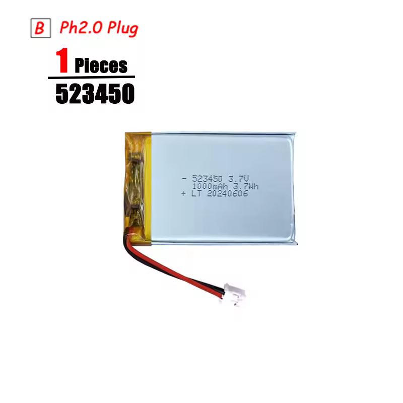 3.7V Lipo Battery Ph2.0 Plug Rechargeable Lithium Battery 3.7V For PS4 Humidifiers GPS Navigation  Bluetooth Speaker MP3 MP4 - Image 16