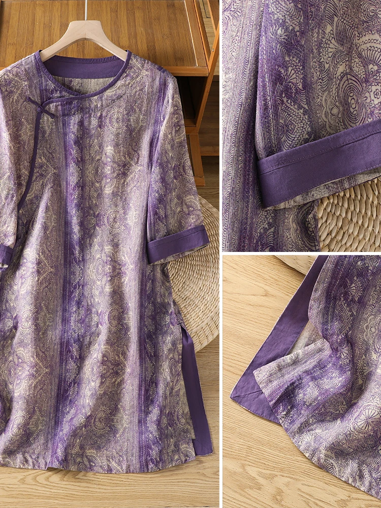 Yeni Çin Tarzı Bol Pamuklu Ket - Summer Clothing Linen incelemesi ve fiyatı