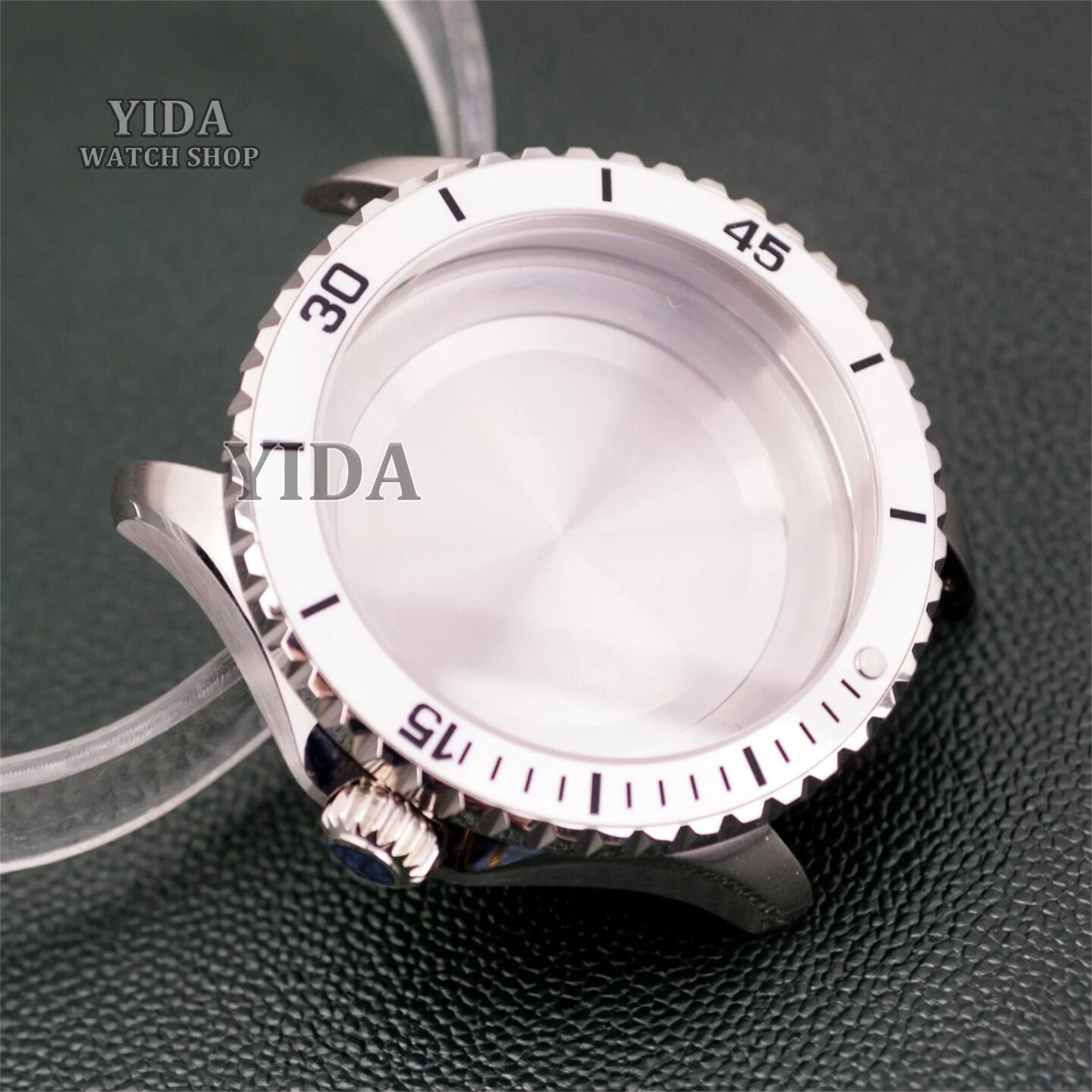 

200m Diving Case NH35 WatchCase Stainless Steel Solid Back Sapphire Crystal 44MM Case for SUPEROCEAN NH35 NH36 Movement Replace