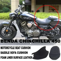 FIt Benda Chinchilla-450 500 Motorcycle Seat Cushion Saddle Sofa Cushion Foam Liner Surface Leather FOR Benda Chinchilla 450 500