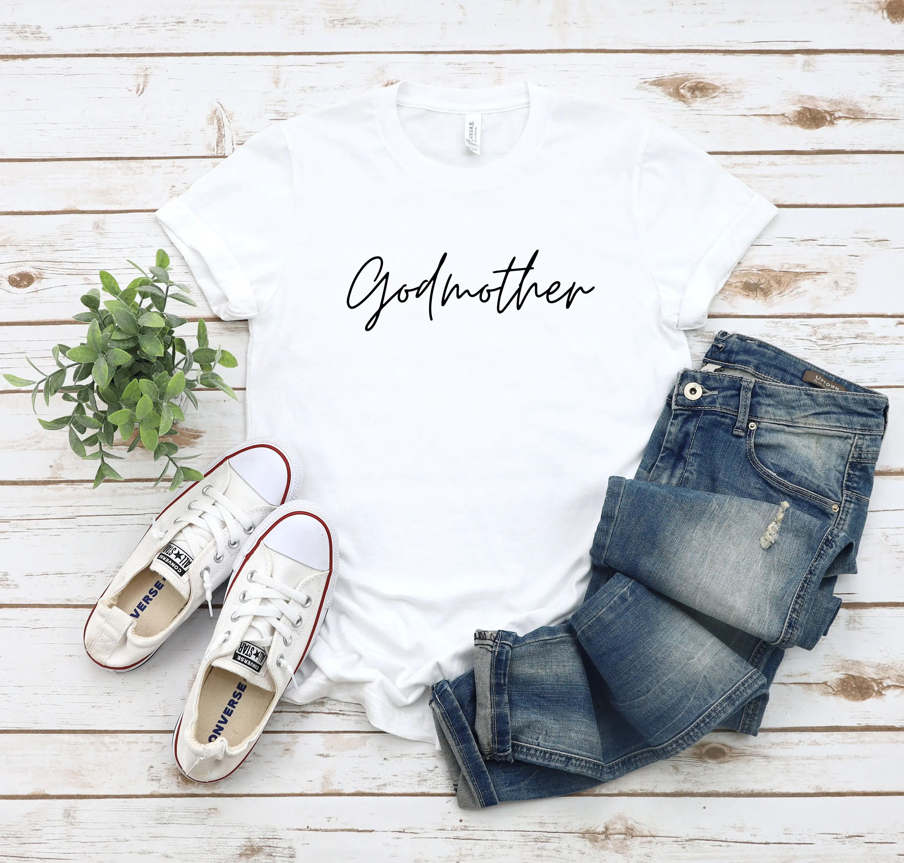 Godmother T Shirt For Baptism S Mom Godparents Christening Present