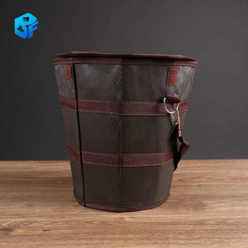 Production Bucket Magic Tricks Objects Appear from Empty Bucket Magia Magician Stage Illusions Gimmick Prop Easy to fold carry