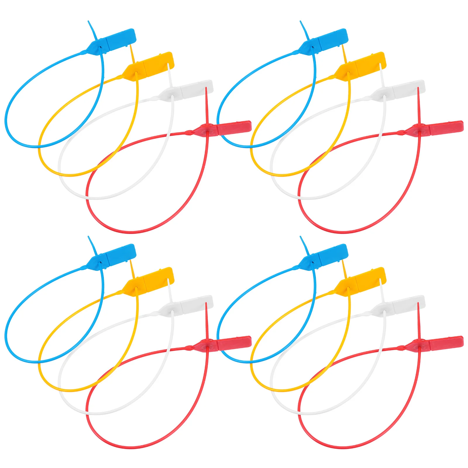 

48Pcs Disposable Self-Locking Plastic Security Seals Tamper Proof Tags for Shipping Storage Units Self-Locking Seals