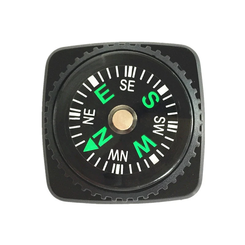 【New】Mini Watch Strap Button Compass Survival Mini Pocket Compass Outdoor Hiking Camping Accessories