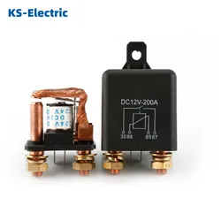 4/5 Pin Car Relay 12V 24V 200A/250A Continuous Type Power Motorcycle Battery Control Switch Terminal Automotive Starter Relay