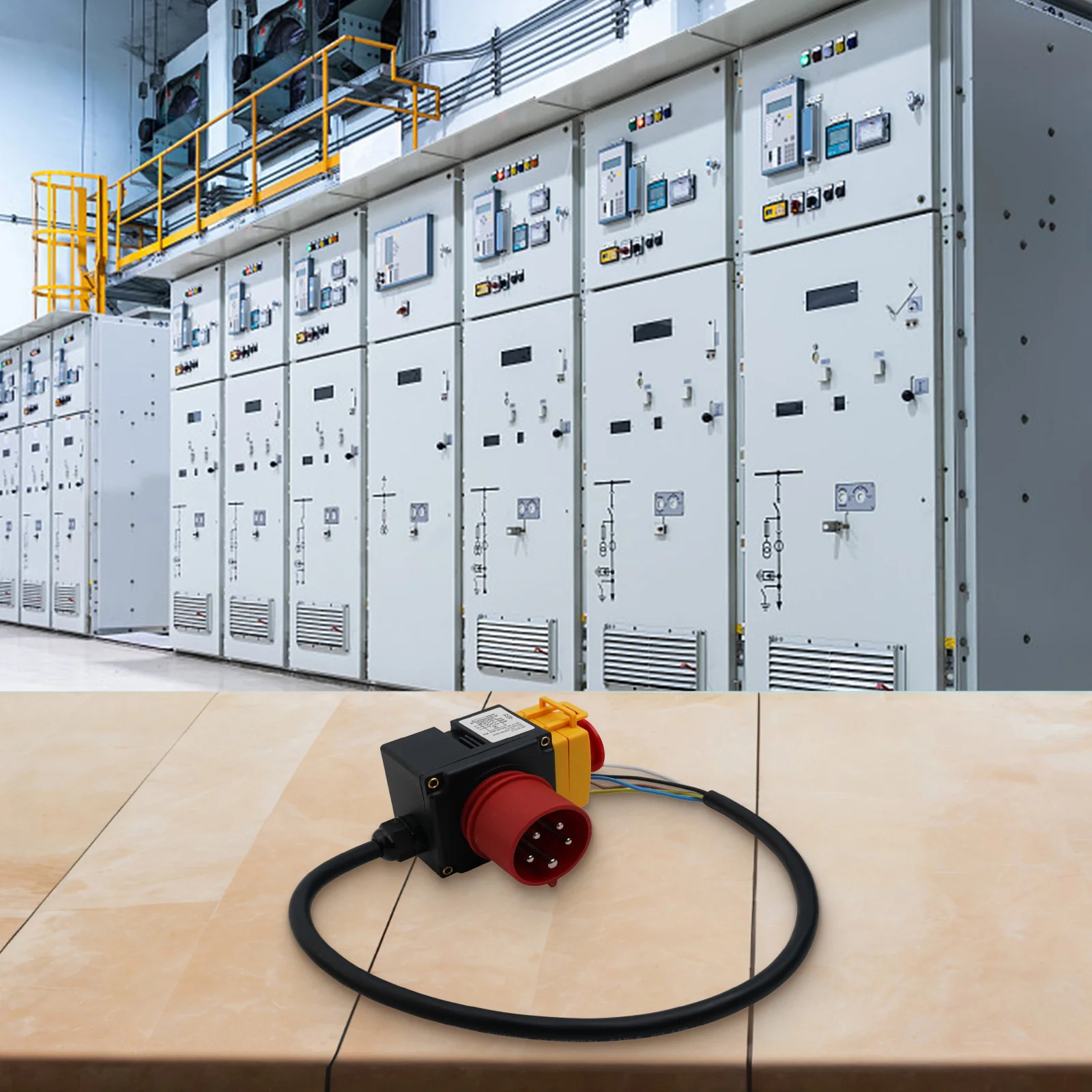 

For Industrial Machines Device Switch Black Restart Protection Undervoltage Release IP54 Rated For 400V Machines