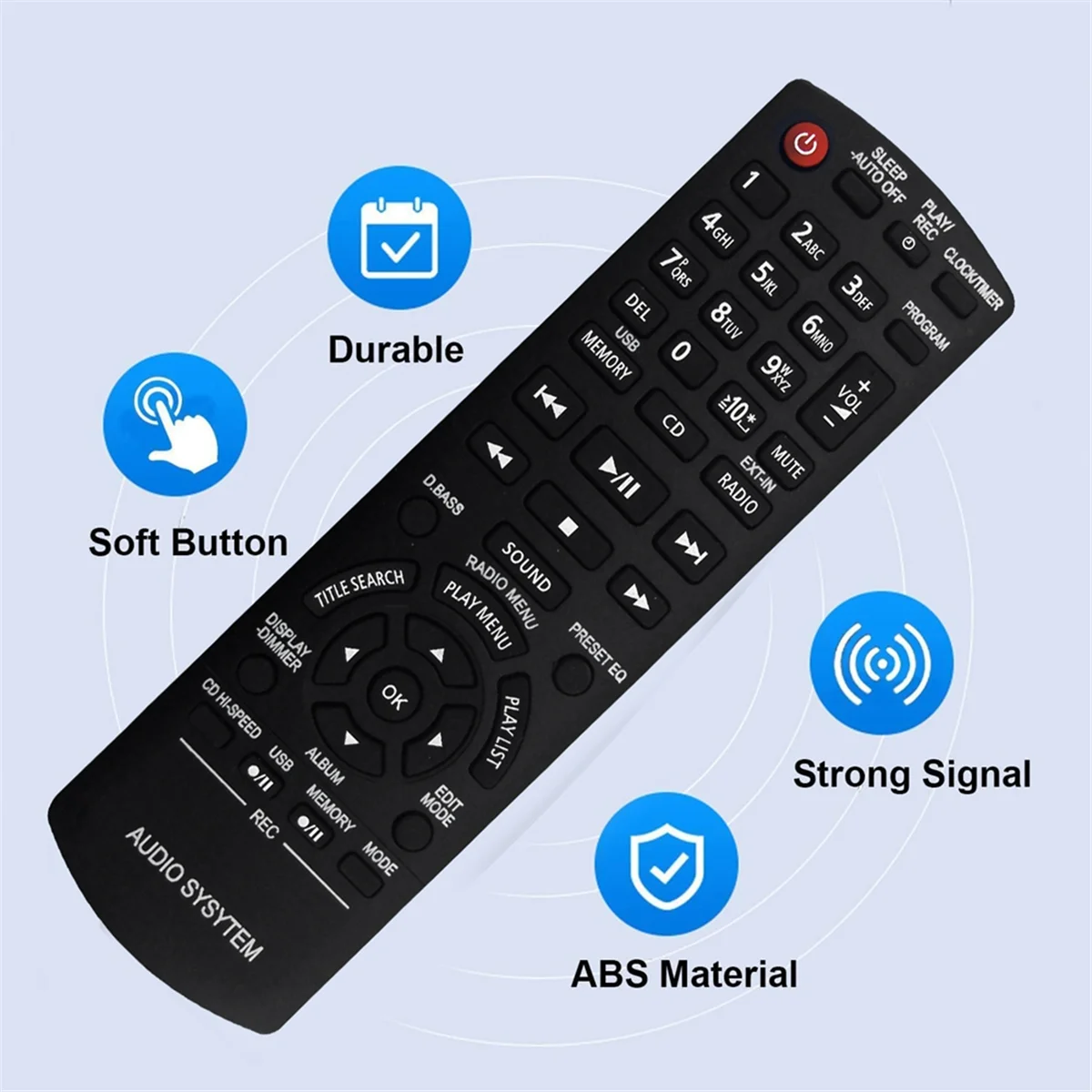 A57G-N2QAYB000637 Remote Control for PANASONIC Audio System SA-AKX32PH-K SA-AKX32PN-K SA-AKX32PR-K SA-AKX54PH-K SA-AKX54PN-K
