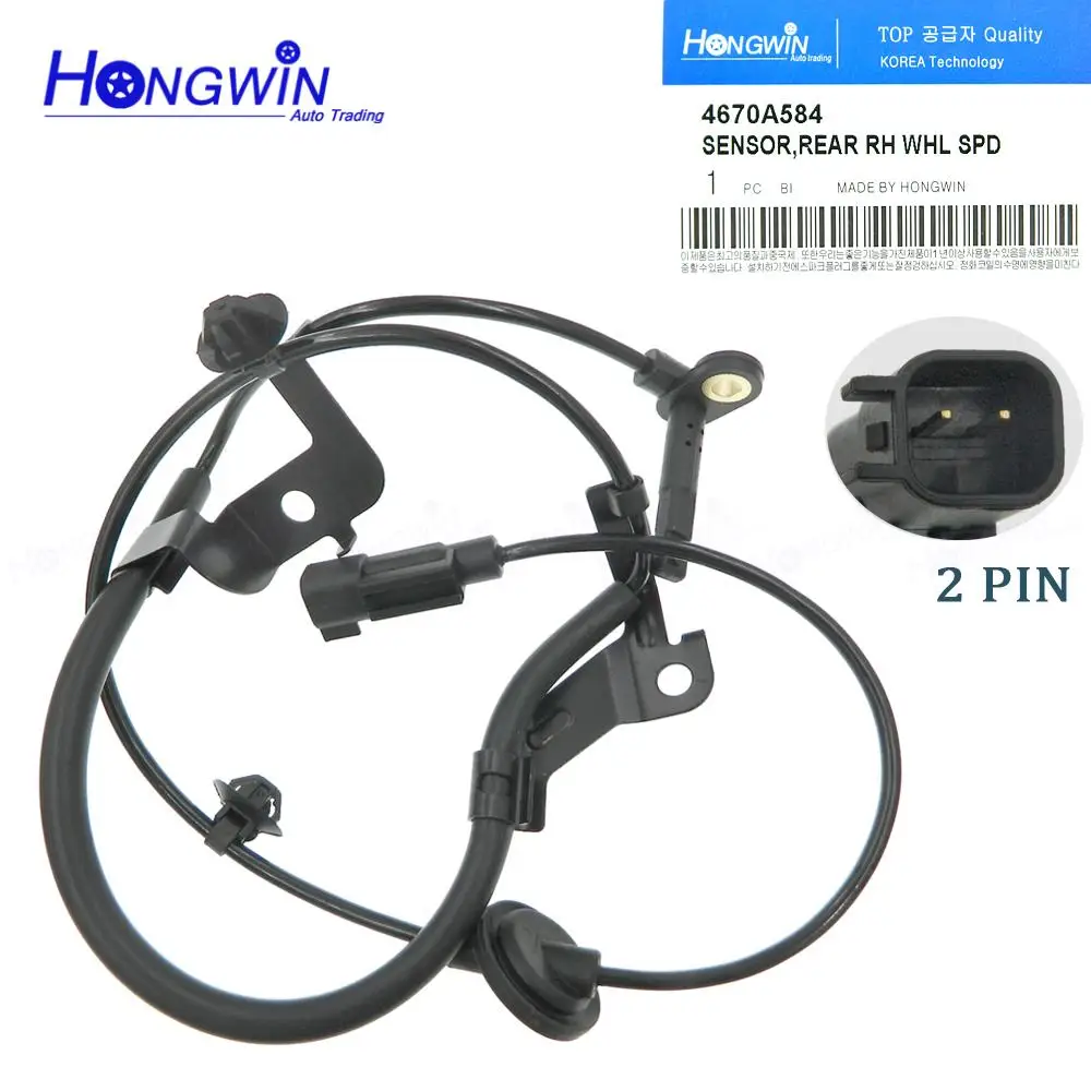 

New Rear Right ABS Wheel Speed Sensor 4670A584 For Mitsubishi Lancer 2009-2010 Outlander 2007-2012 4670-A158 ALS1706 SU12618