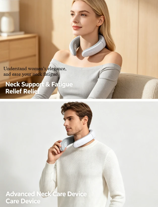Neck Wearable Medical Grade Laser Therapy Device with 72 Diodes, 650nm for Blood Pressure & Lipid Care