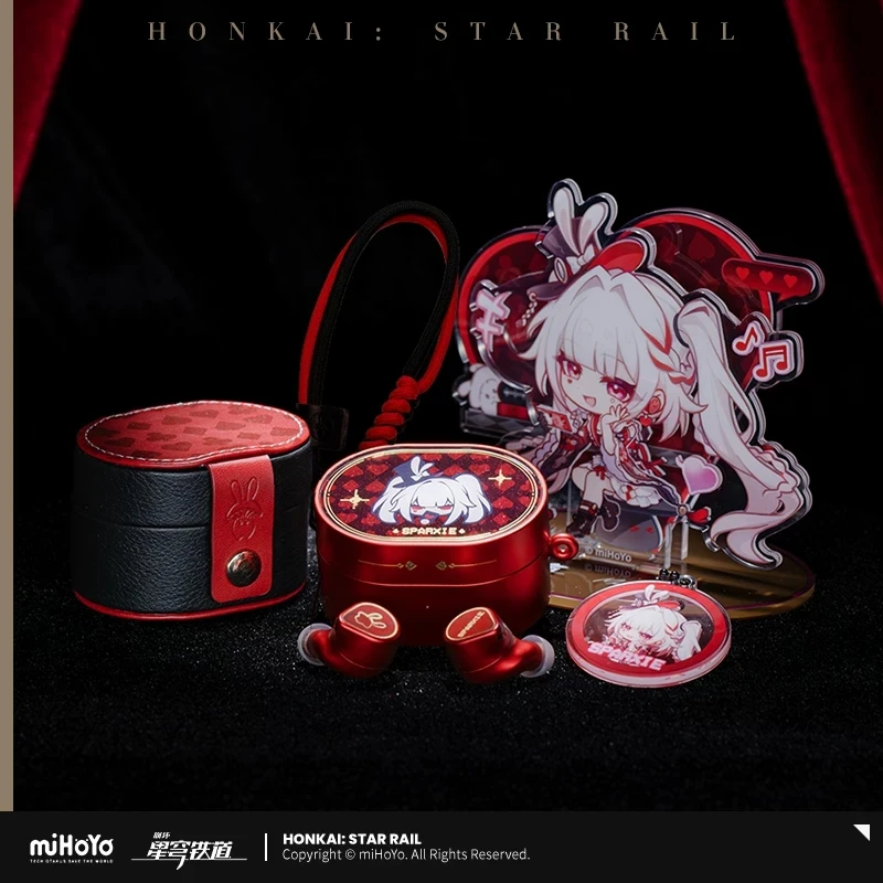 Anime Official miHoYo Honkai Star Rail Sparkle True Wireless Bluetooth Earbuds Adaptive Noise Cancelling HiFi Sound Earphone Gif