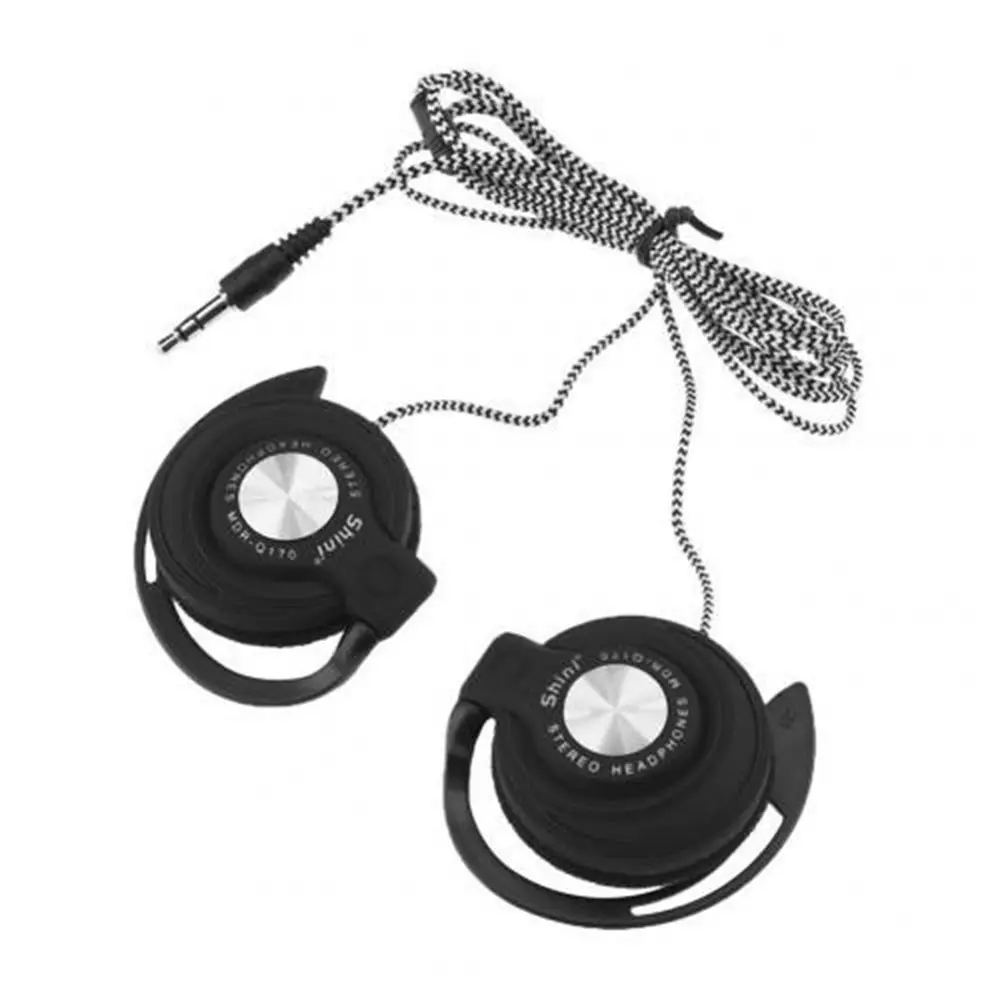 

Sports Running for Phones/MP3/MP4 FM and Over-ear 3.5mm Plug Wired Earphone Wired Headphones Ear Hanging Bass Headset