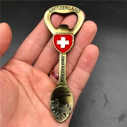Vintage Metal Fridge Magnets, Souvenir, Bottle Opener, European, San Francisco, UK, France, Switzerland, Tourist Souvenir