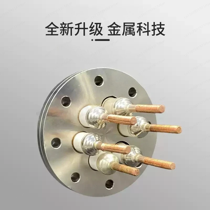 Vacuum Electrode  Flange Feed-through Connector Power Electrode Ceramic Sealing Assembly