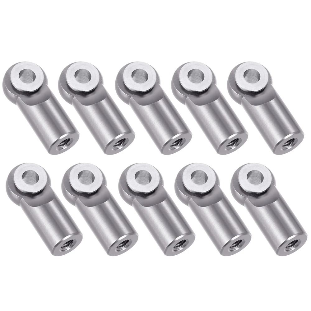 YEAHRUN 10Pcs Metal Alloy M2.5 * 15mm Steering Link Rod Ball Head Joint Ends for RC Car Boat Airplane Helicopter Model Parts