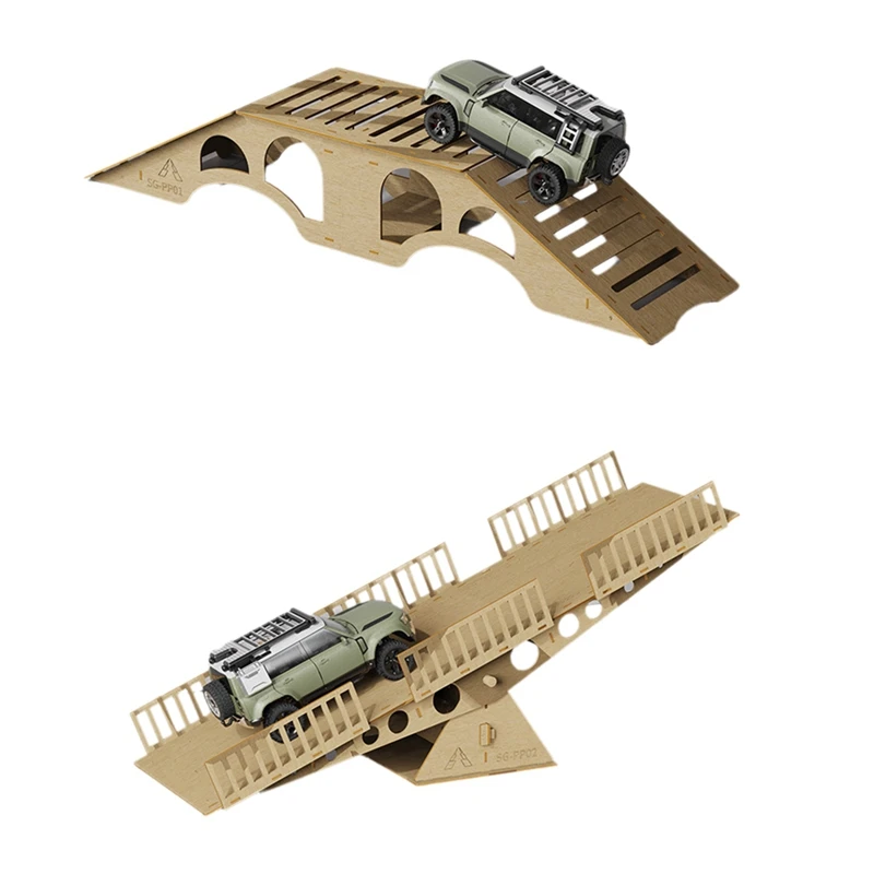 Obstacles tout-terrain de Simulation en bois X18A pour modèle de voiture sur chenilles 1/16 1/18 1/24 RC, jouets pour enfants et adultes, accessoire d'assemblage
