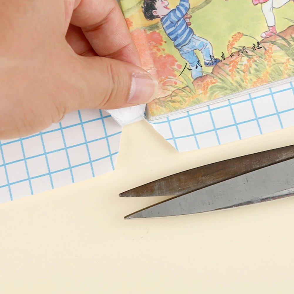 Rotolo di carta a contatto trasparente per libri protezione trasparente per copertine di libri fodera protettiva autoadesiva trasparente per libri di testo di Paperbacks