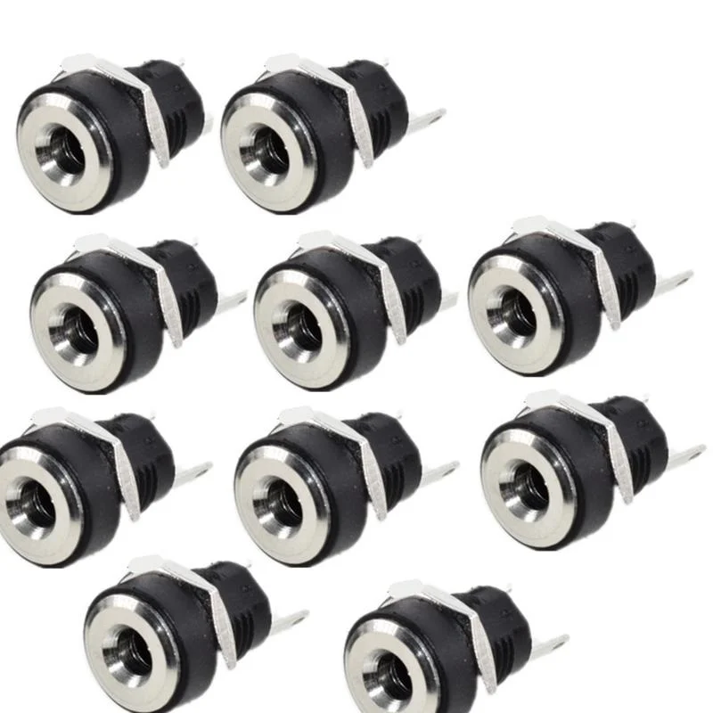 

DC-022B 3.5*1.3mm DC Socket Terminals Plug Adapter DC Powe Female Jack Panel Mount Connector 3.5x1.3mm