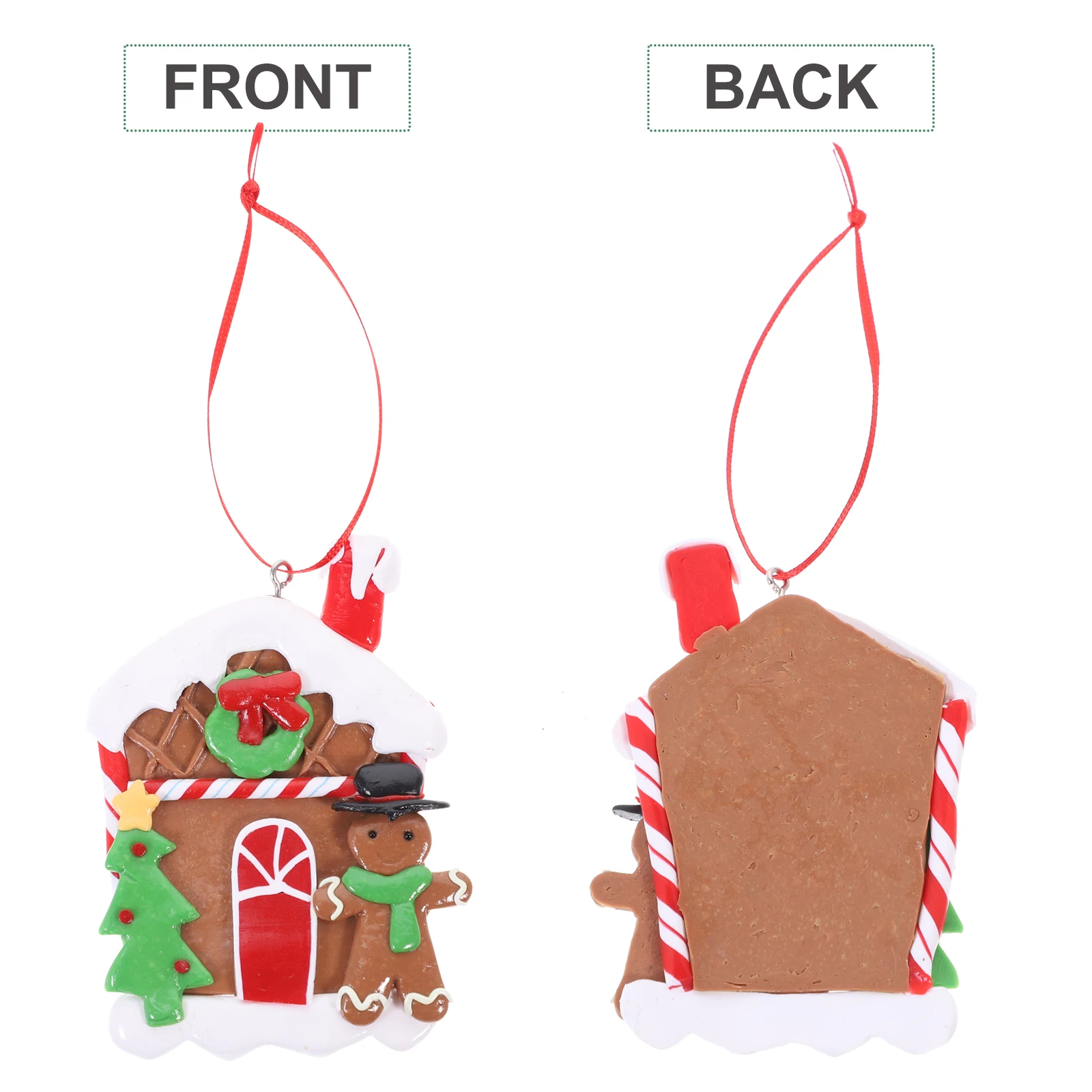 

4pcs Christmas Tree Ornaments Rustic Hanging Decor For Holiday Home Kitchen Window Door Decoration Xmas Craft Supplies